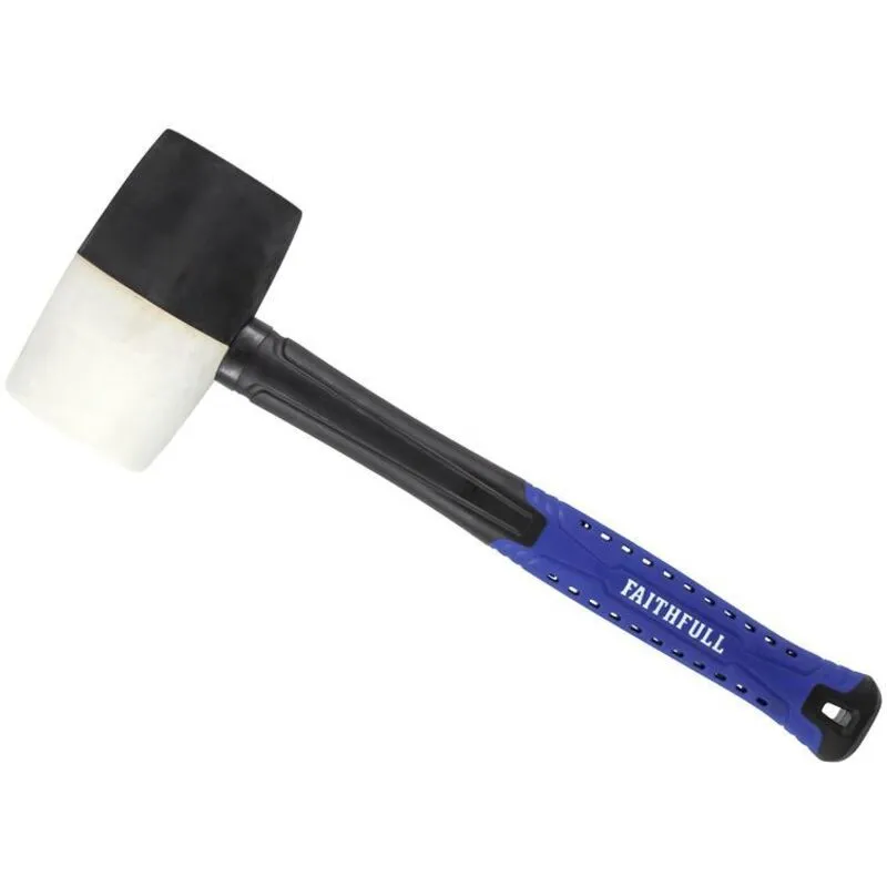 Faithfull Black & White Fibreglass Combination Mallet 907g