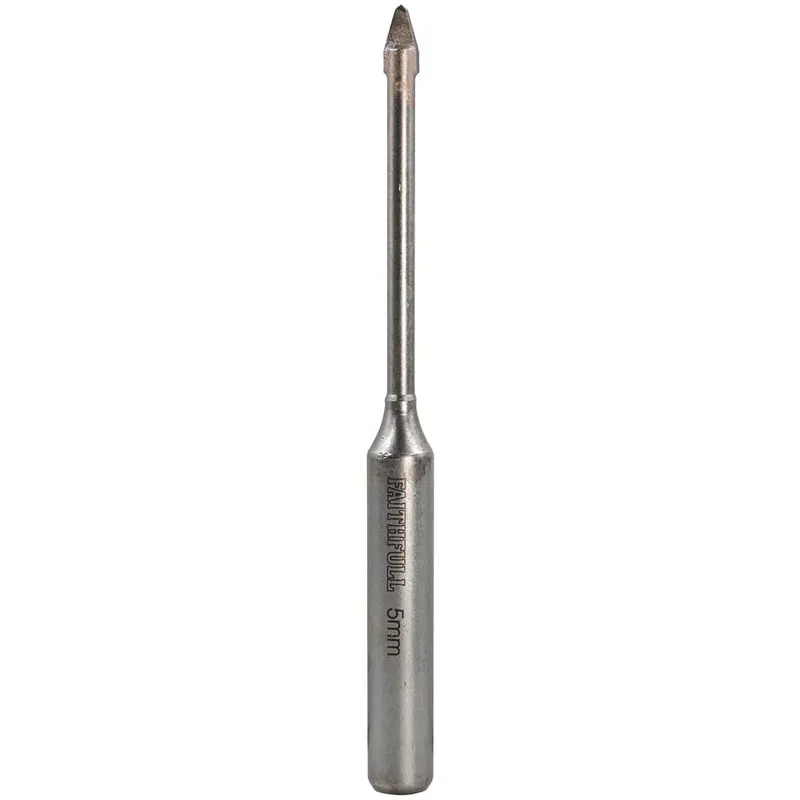 Faithfull FAIGDC05 Carbide Hard Tile & Glass Drill Bit 5mm