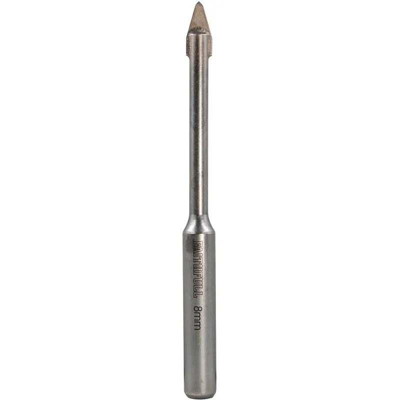 Faithfull FAIGDC08 Carbide Hard Tile & Glass Drill Bit 8mm