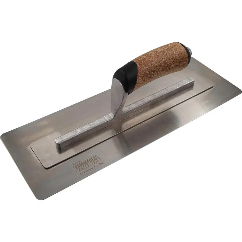 Faithfull Cork Handle Flex Finishing Plastering Trowel 14" 5"