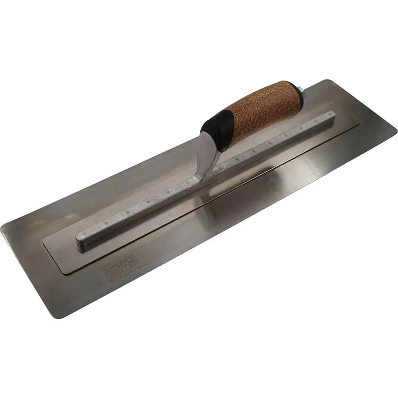 Faithfull Cork Handle Flex Finishing Plastering Trowel 18" 5"