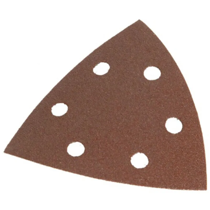Faithfull Punched Hook and Loop Delta Sanding Sheets 40g Pack of 25