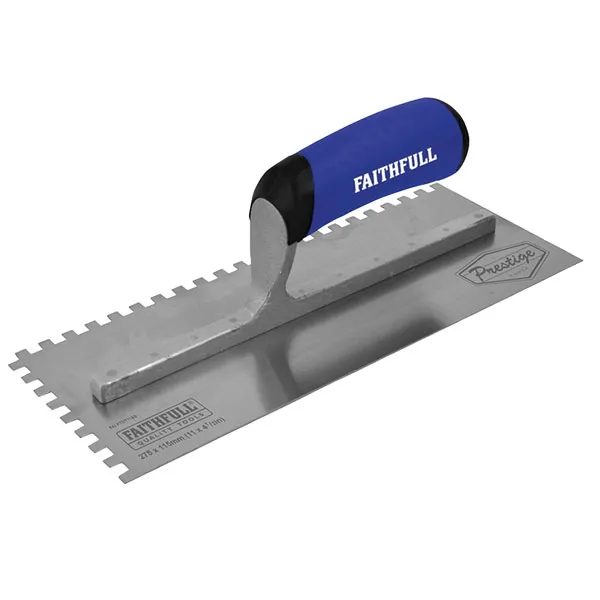 Faithfull FAI023 Prestige Notched Trowel 330 x 115mm (13 x 4.1/2in)