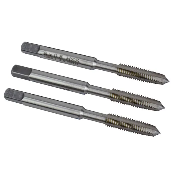 Faithfull FAIHSSTM3 Hss Straight Flute Tap Set M3 x 0.5, 3 Piece