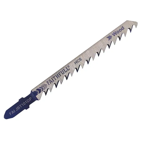 Faithfull FAIJBT101B Wood Jigsaw Blades Pack of 5 T101B