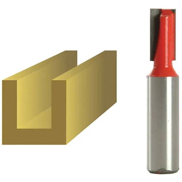 Faithfull Two Flute Straight Router Cutter 10mm 19mm 1/2"