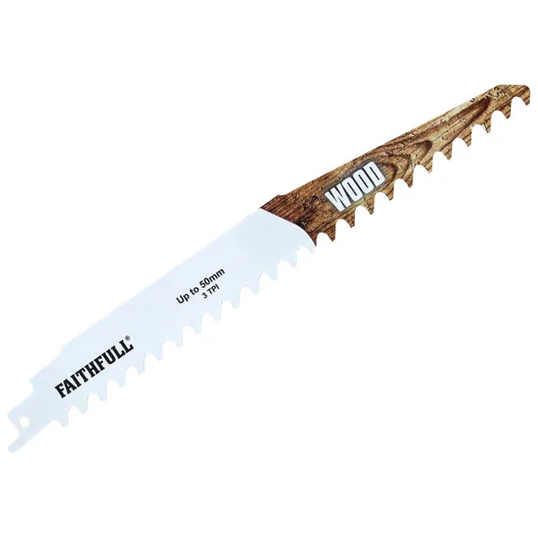 Faithfull FAISBS1141HM S1141HM Wood Carbide Sabre Saw Blade 228mm ...
