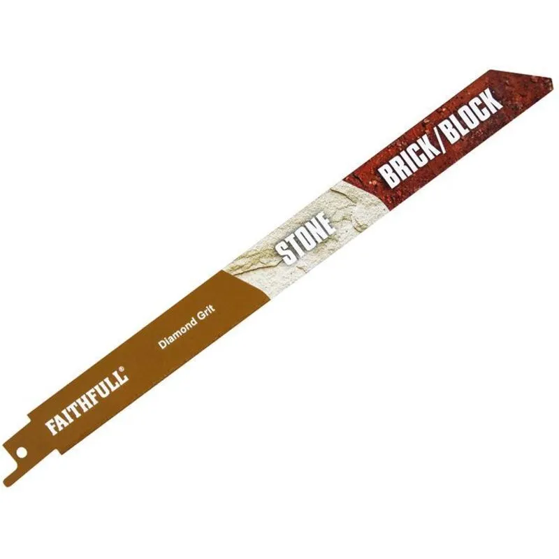 Faithfull Diamond Grit Sabre Saw Blade 228mm in Brown Brown