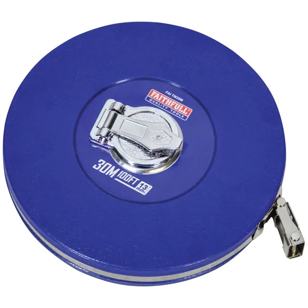 Faithfull - Rounded Long Tape 50m/165ft (Width 13mm) FAITM50M