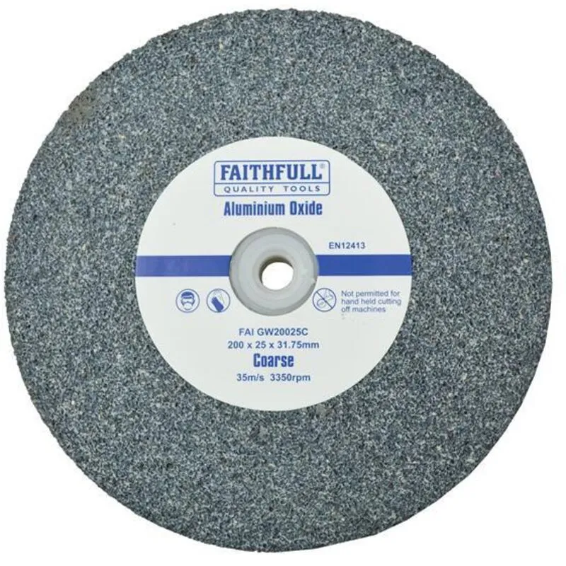 Faithfull FAIGW20025C General Purpose Grinding Wheel 200 x 25mm Co...