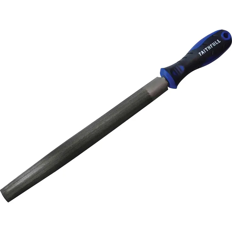 Faithfull SVHF0210 Handled Half-Round Second Cut Engineers File 25...
