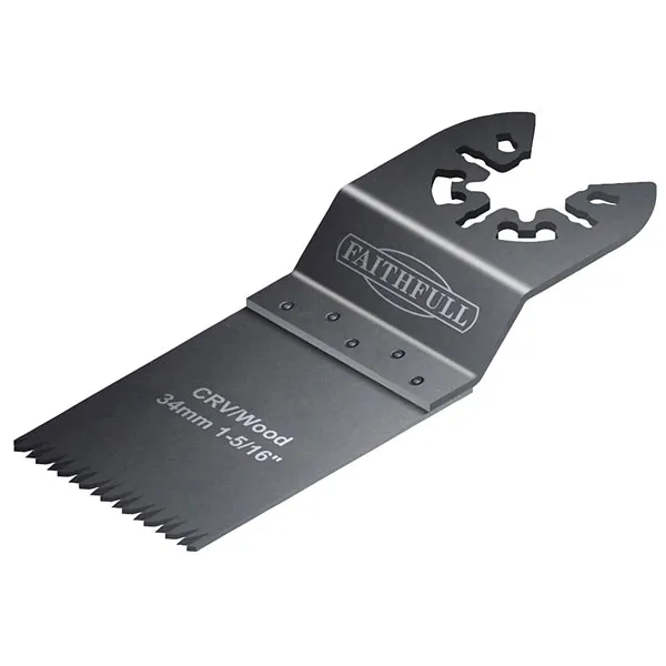 Faithfull M0010027 X 5 Multi-Function Tool CrV Flush Cut Wood Blad...