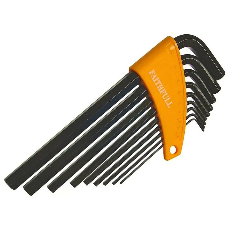 Faithfull - Metric Long Arm Hex Key Set, 9 Piece FAIHKS9ML
