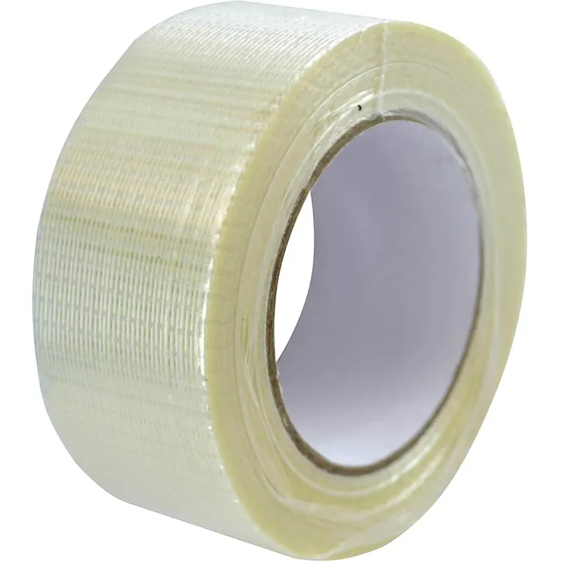 Faithfull Reinforced Crossweave Tape Clear 50mm 50m