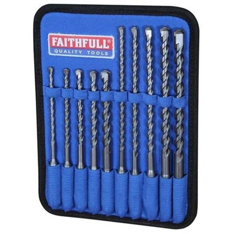 Faithfull Sds Plus Drill Bit Set, 10 Piece FAISDSSET10