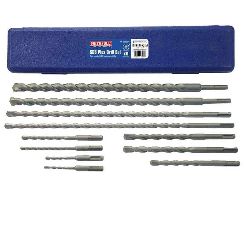 Faithfull 11 Piece Sds Plus Drill Bit Set