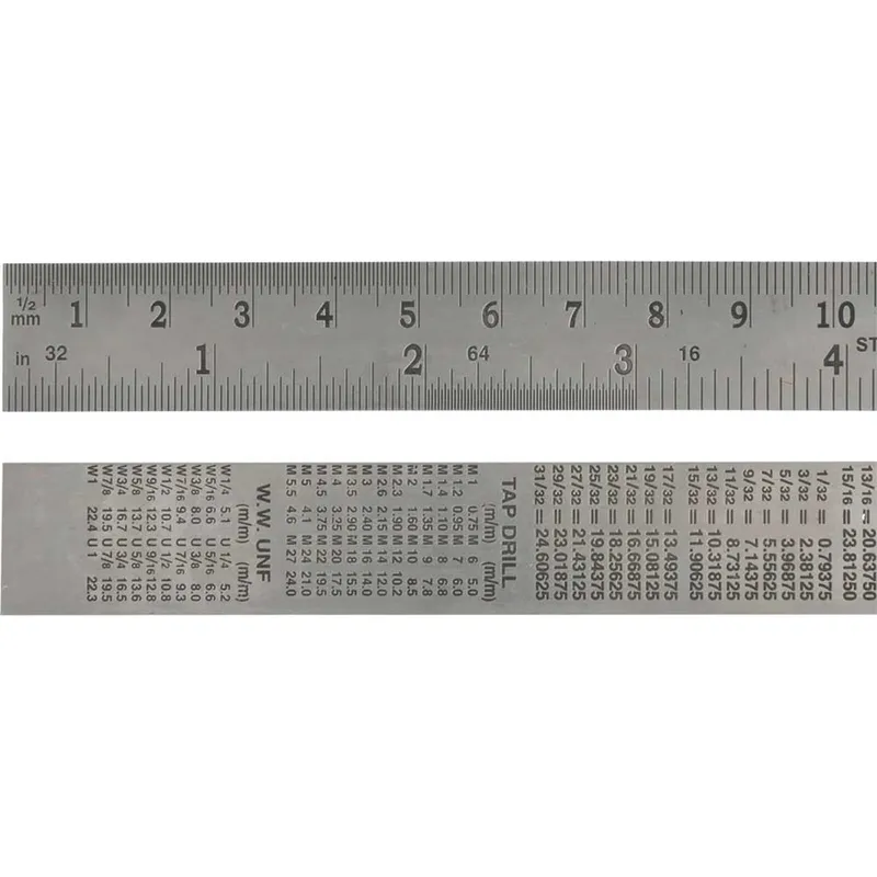 Faithfull Stainless Steel Rule 24" / 600mm