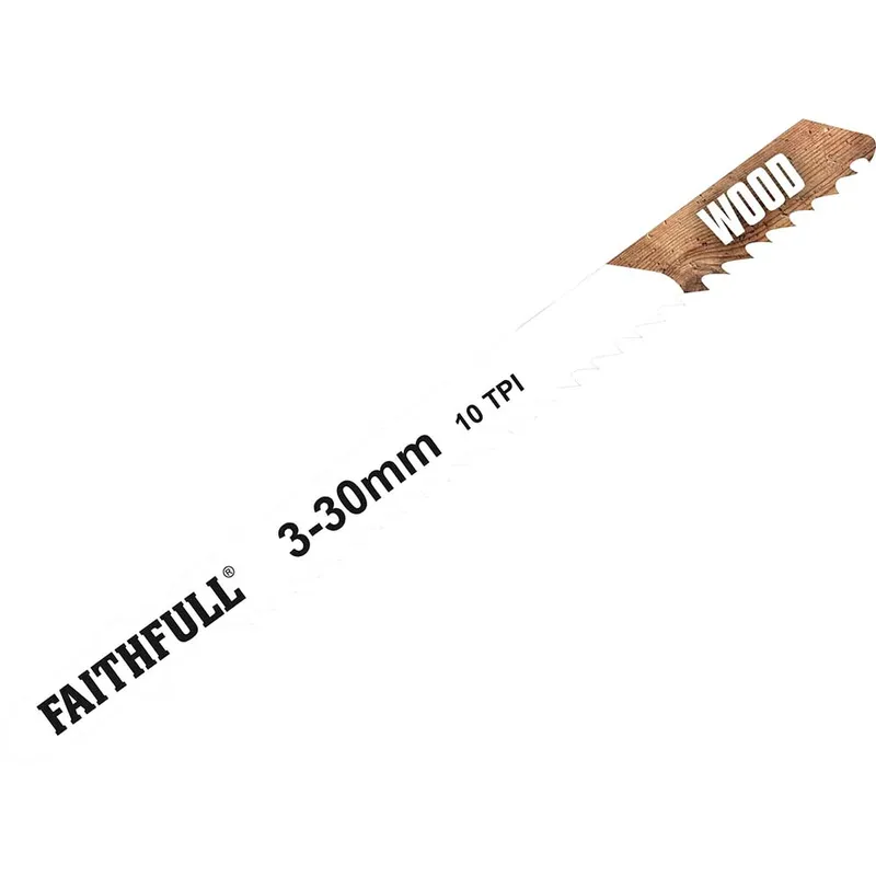 Faithfull FAIJBT101BR Laminate/Wood Jigsaw Blades Pack of 5 T101BR