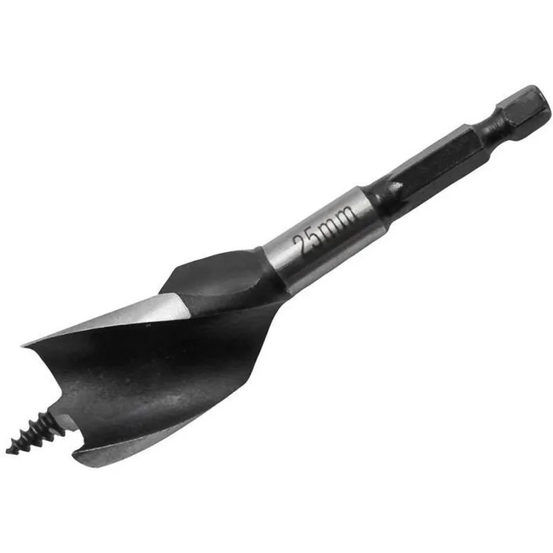 Faithfull - Tri-Point Speed Auger Bit 25mm Stubby FAITPAS25