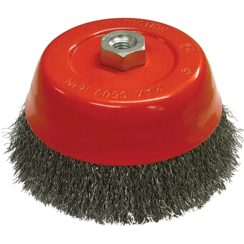 Faithfull 0115014130 Wire Cup Brush 150mm M14x2, 0.30mm Steel Wire