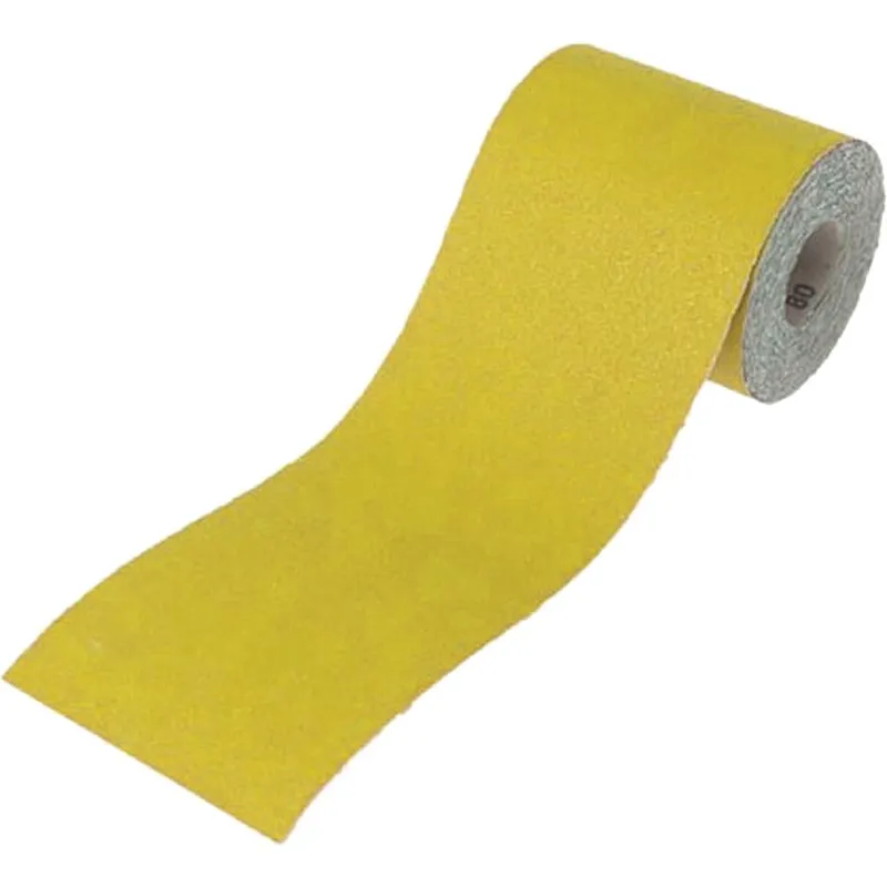 Faithfull Yellow Aluminium Oxide Sanding Roll 115mm 10m 120g