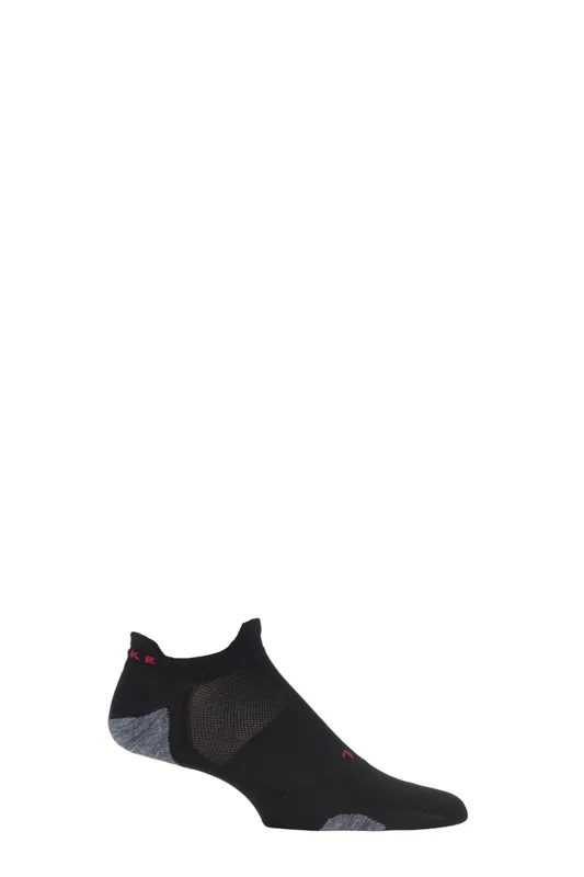 Falke RU5 Race Invisible Running Socks Men-Black.Grey - black