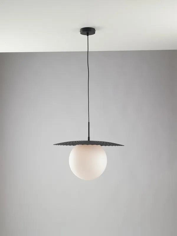 Netlighting Chaplin Globe Ceiling Pendant Black E27 Black