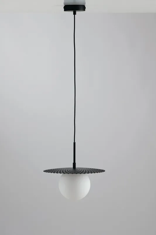 Fan Europe Lighting Chaplin Globe Ceiling Pendant, Black, G9