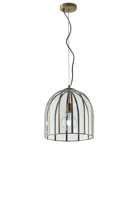 Fan Europe Lighting Chester Dome Ceiling Pendant, Brass, E27