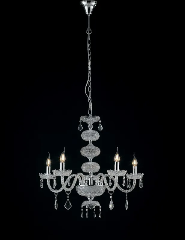 Fan Europe Lighting Incanto 5 Light Chandeliers Chrome, Crystal 69x79cm