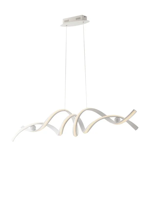 Fan Europe Lighting Mystral Integrated LED Ceiling Pendant, White, 4000K