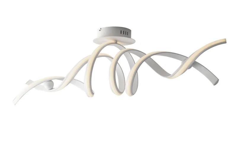 Fan Europe Lighting Mystral Integrated LED Semi Flush Ceiling Light, White, 4000K