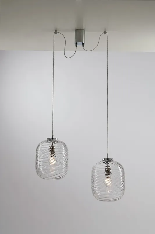 Fan Europe Lighting Nereide Twin Dome Ceiling Pendant Light, E27