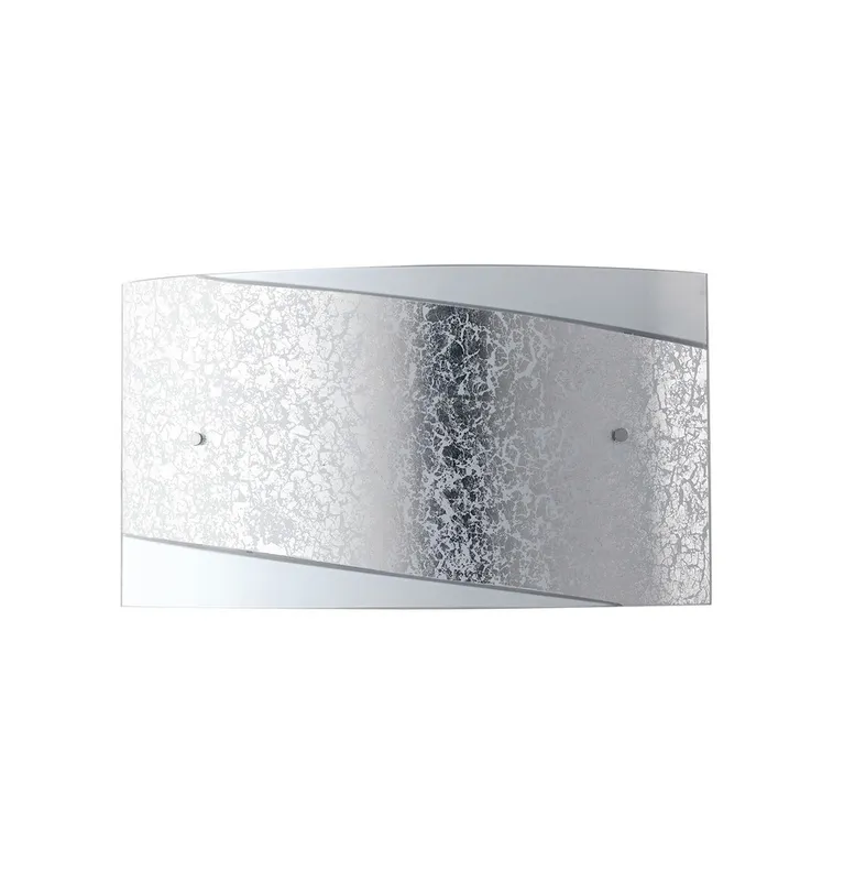 Fan Europe Lighting Paris 2 Light Flush Wall Light Silver 35x20cm