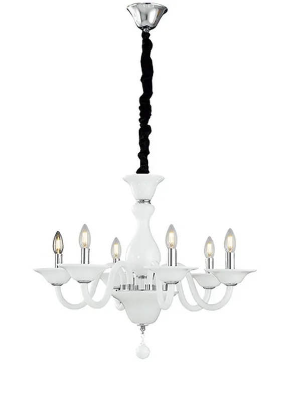 Fan Europe Lighting Soffio 6 Light Chandeliers White 66x50cm