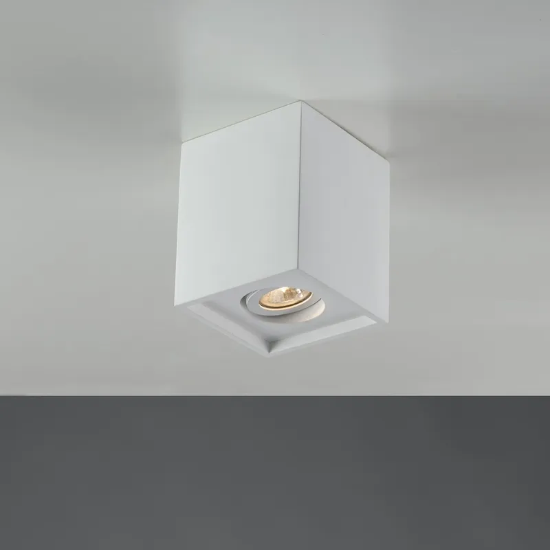 Netlighting Space Surface Mounted Adjustable Downlight White 13.4x13.4x16cm Size: 13.4x13.4x16 cm White 13.4x13.4x16 cm