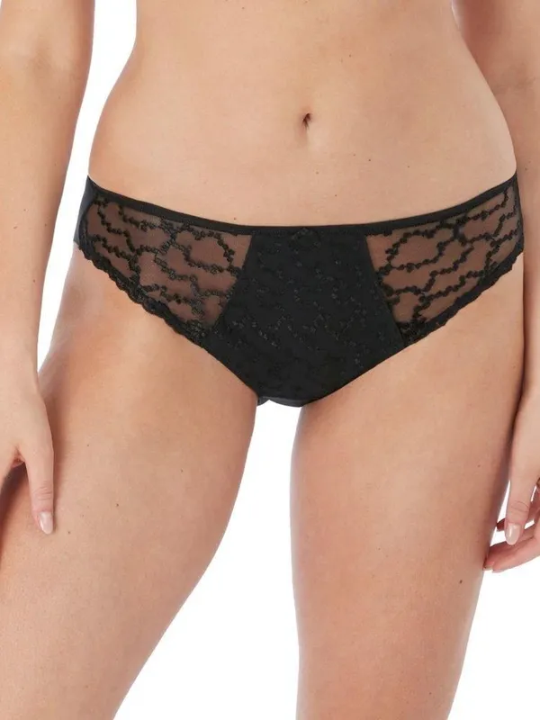 Fantasie Womens Ana Brief - Black Nylon - Size Large