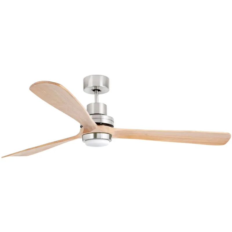 Faro Lighting Lantau 168cm LED Ceiling Fan Matt Nickel - Pine Blades