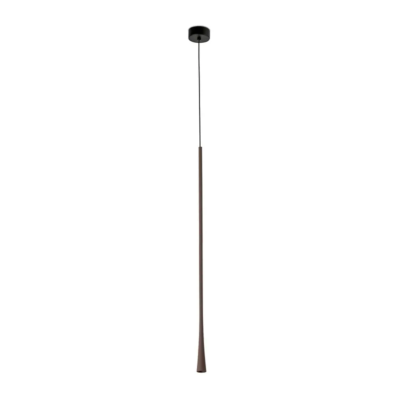 Faro Lighting Diana 80 Integrated LED Pendant Ceiling Light Dark Brown 2700K