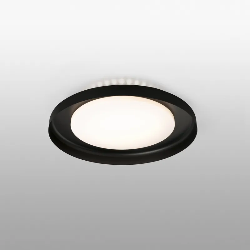 Netlighting Dolme LED Flush Ceiling Light Black Black