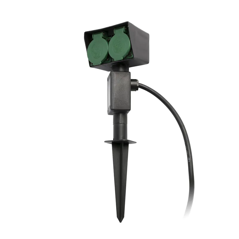 Netlighting Garten Outdoor Plug On Spike Black IP44 Black