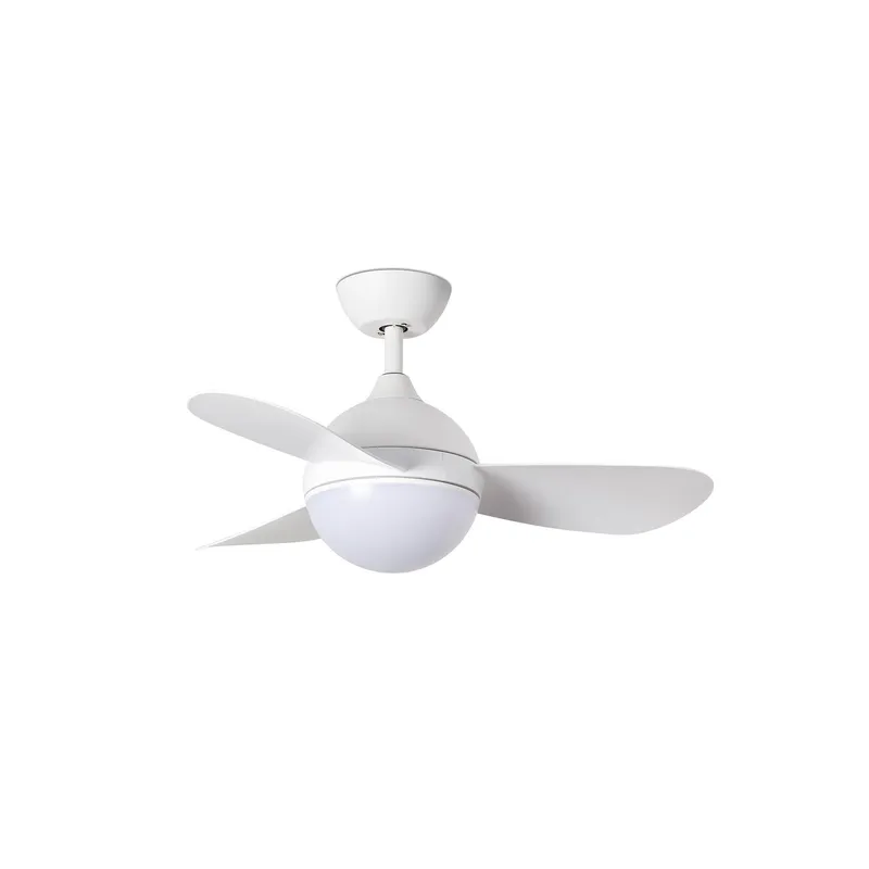 Faro Lighting Hvar White Ceiling Fan with LED Light