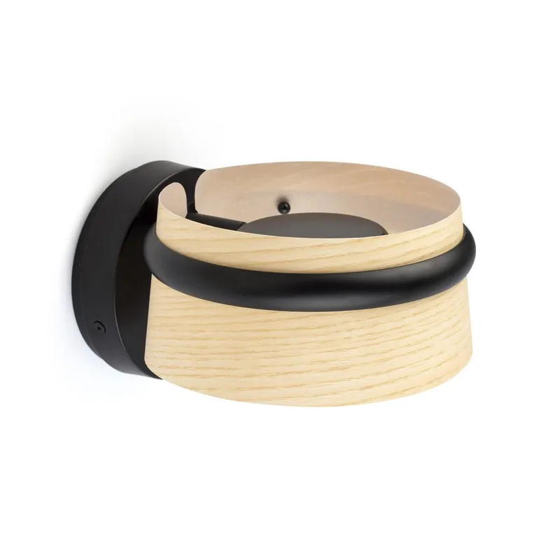 Faro Lighting Loop Integrated LED Wall Light Black, 2700K