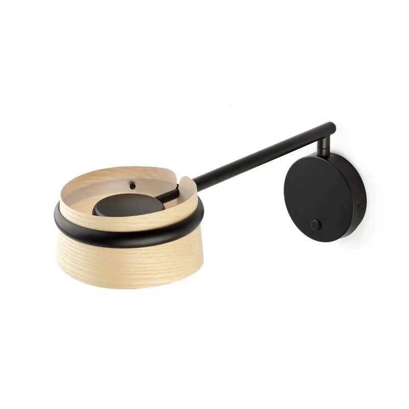 Faro Lighting Loop Integrated LED Wall Light Black, 2700K