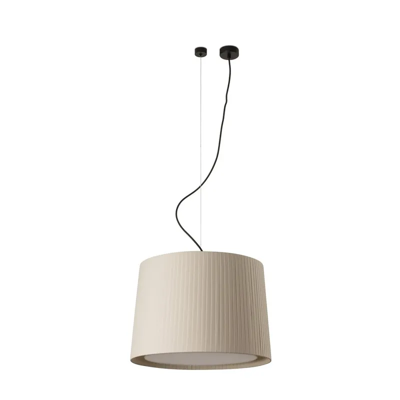 Netlighting Samba Cylindrical Pendants Cream E27 in Beige Beige