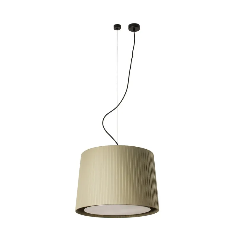 Netlighting Samba Cylindrical Pendants Cream E27 in Beige Beige