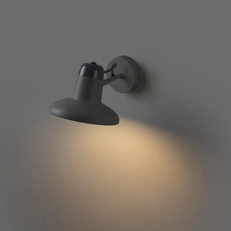 Netlighting Snap Dome Wall Light Grey E27 Grey