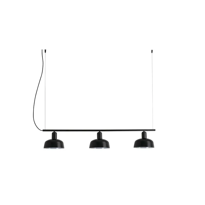 Netlighting Tatawin Lineal Small Black Lineal Dome Pendant Lamp Black