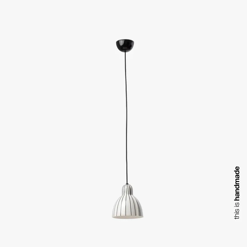 Netlighting Venice Stripes Dome Pendant Lamp in Black Black