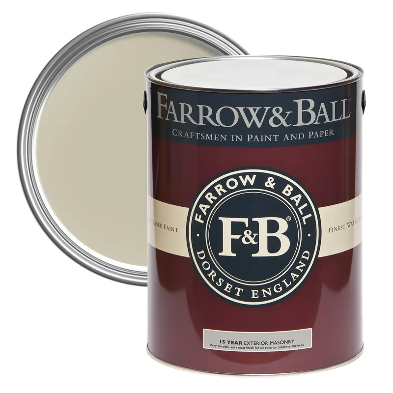 Farrow & Ball Exterior Masonry, Bone No. 15, Exterior Masonry Paint